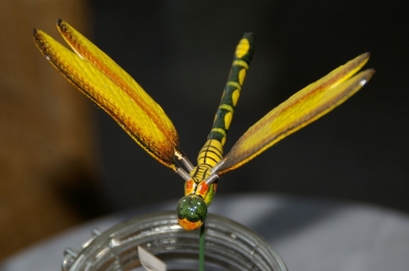 Gartenstecker, Libelle, klein, gelb (GS-0015)