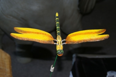 Gartenstecker, Libelle, klein, gelb (GS-0015)