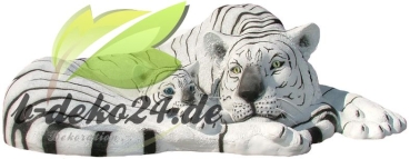 weißer Tiger mit Baby, liegend (AF-0160)