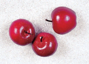 3 mittlere rote Äpfel (AF-0310)