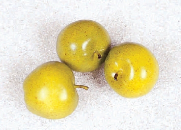 3 mittlere grüne Äpfel (AF-0311)