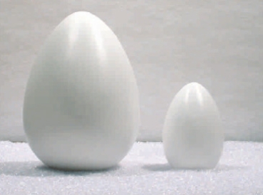 12 Eier, weiß, 17cm (AF-0466)