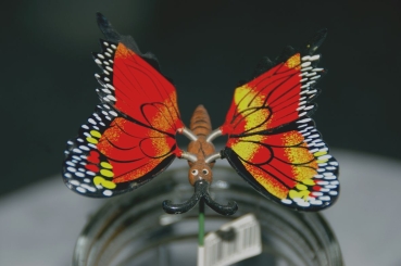 Gartenstecker, Schmetterling,sehr klein, rot (GS-0008)