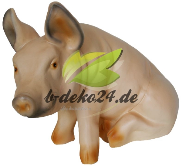 kleines Schwein, sitzend (AF-0738)